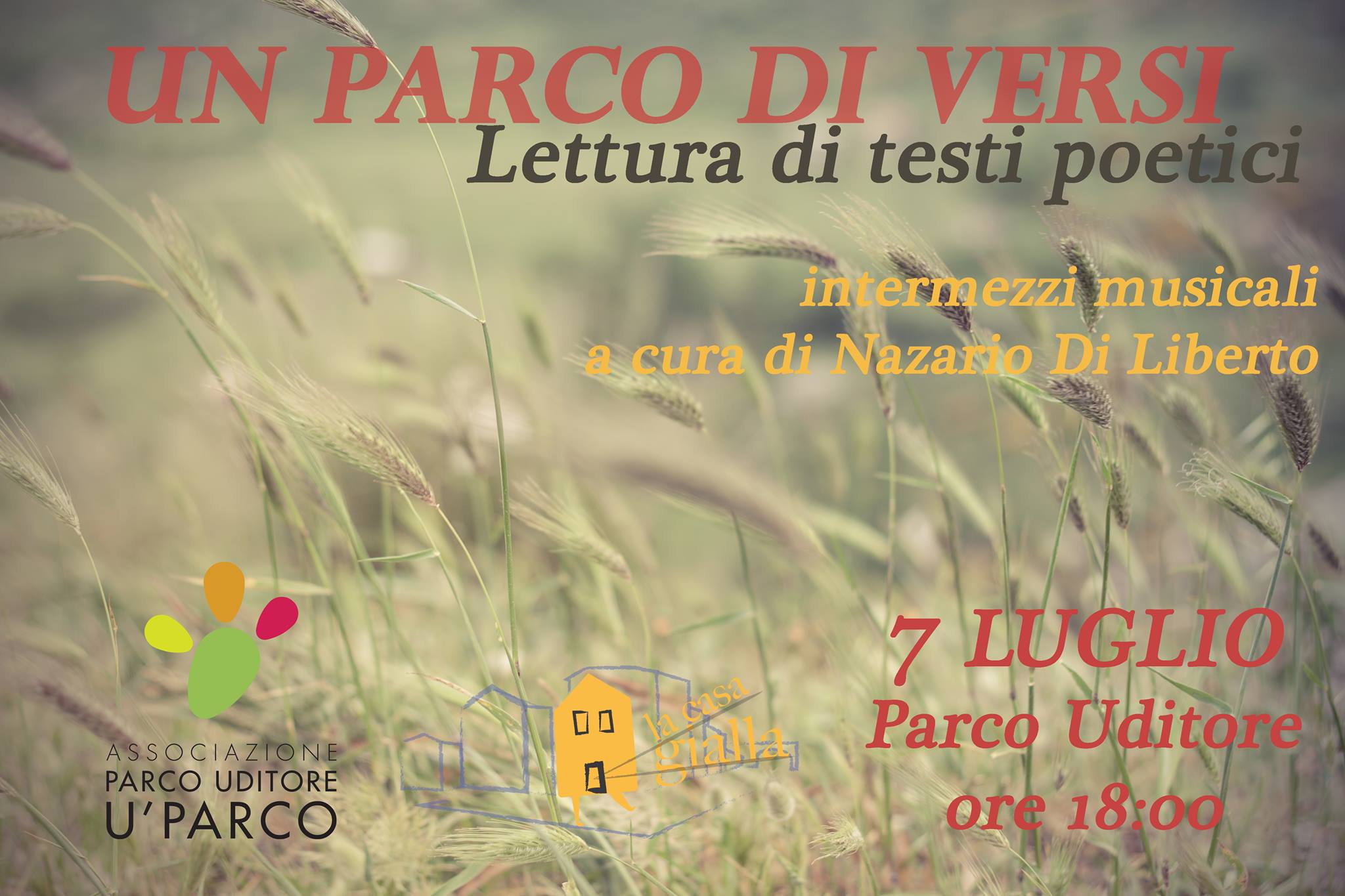 UN PARCO DI VERSI: Domenica 7 Luglio 2013, ore 18:00